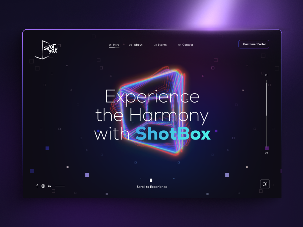 ShotBox UI Wireframe AI Product